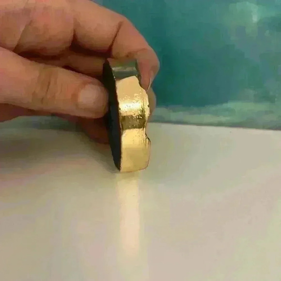 Large Blue Druzy Necklace Pendant - Picture 8 of 9